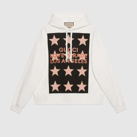 유럽직배송 구찌 스웻셔츠 GUCCI &#039;Gucci Love Parade&#039; print hooded sweatshirt 646953XJEQH9275