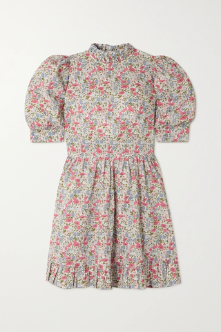 유럽직배송 O PIONEERS Susie ruffled floral-print cotton mini dress 36856120585378612