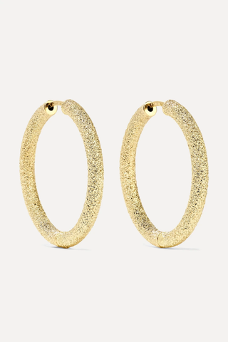 유럽직배송 캐롤리나부치 귀걸이 CAROLINA BUCCI 18-karat gold hoop earrings 17957409493480530
