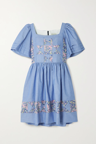 유럽직배송 O PIONEERS Jemima patchwork floral-print cotton mini dress 36856120585378606