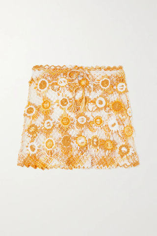 유럽직배송 미구엘리나 미니스커트 MIGUELINA Telma crocheted cotton mini skirt 33258524072413548