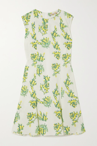 유럽직배송 에밀리아 윅스테드 미니원피스 EMILIA WICKSTEAD Azzura floral-print cotton-blend seersucker mini dress 38063312420435589