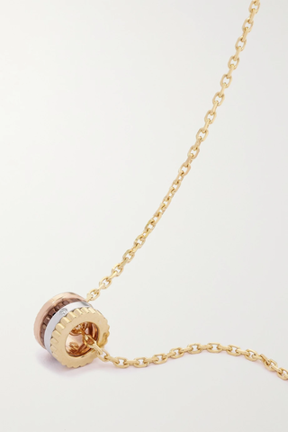 유럽직배송 부쉐론 목걸이 BOUCHERON Quatre Classique Mini 18-karat yellow, white and rose gold, PVD and diamond necklace 17411127375726834