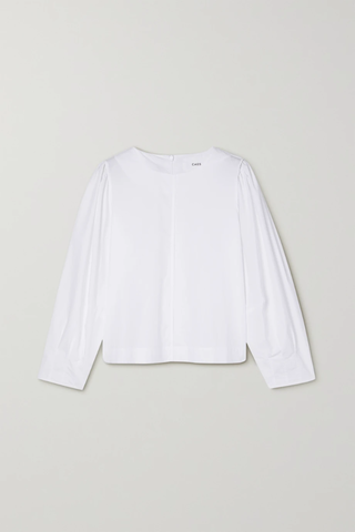 유럽직배송 CAES Lyocell and cotton-blend poplin blouse 38063312418113700