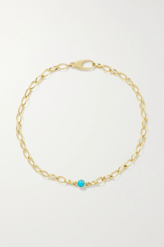 유럽직배송 제니퍼메이어 팔찌 JENNIFER MEYER Small Edith 18-karat gold turquoise bracelet 36856120585611406