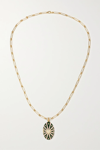 유럽직배송 STORROW Eleanor 14-karat gold multi-stone necklace 38063312418714679