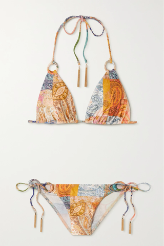 유럽직배송 짐머만 비키니 ZIMMERMANN Anneke embellished paisley-print bikini 38063312420610125