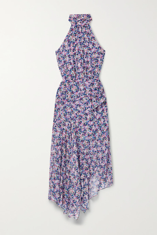 유럽직배송 베로니카비어드 원피스 VERONICA BEARD Leia floral-print silk crepe de chine halterneck midi dress 38063312420510165