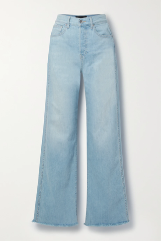 유럽직배송 베로니카비어드 청바지 VERONICA BEARD Taylor frayed high-rise wide-leg jeans 43769801095387655