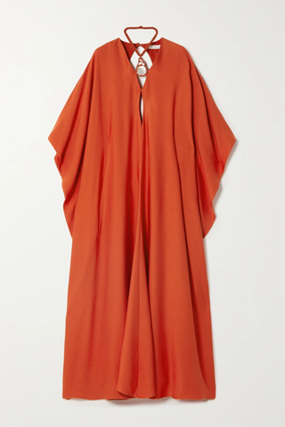 유럽직배송 끌로에 원피스 CHLOÉ Cape-effect embellished silk-jersey maxi dress 34344356236584511