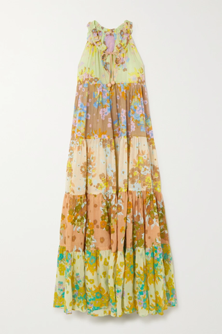 유럽직배송 YVONNE S Hippy tiered printed cotton-voile maxi dress 36093695689050950