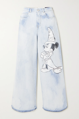 유럽직배송 스텔라맥카트니 청바지 STELLA MCCARTNEY + Disney distressed printed organic wide-leg jeans 34344356236619302