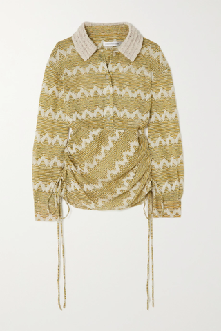 유럽직배송 크리스토퍼에스버 셔츠 CHRISTOPHER ESBER Crochet-trimmed open-knit shirt 36856120585077212
