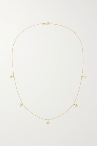유럽직배송 ANDREA FOHRMAN Star 14-karat gold diamond necklace 38063312419617970