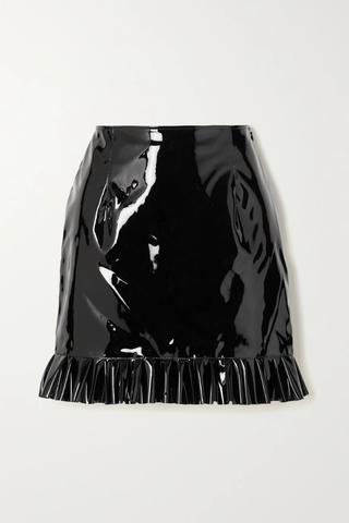 유럽직배송 알레산드라리치 미니스커트 ALESSANDRA RICH Ruffled vinyl mini skirt 38063312419133897