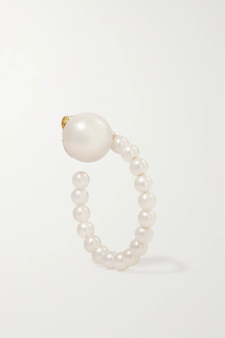 유럽직배송 소피빌리브라헤 귀걸이 SOPHIE BILLE BRAHE Grand Lien de Perles 14-karat gold pearl single earring 1647597277644428