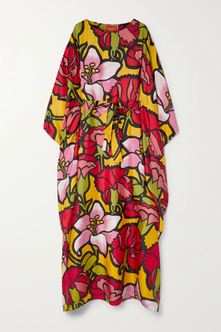 유럽직배송 라더블제이 원피스 LA DOUBLEJ Belted floral-print silk-twill maxi dress 38063312420399727