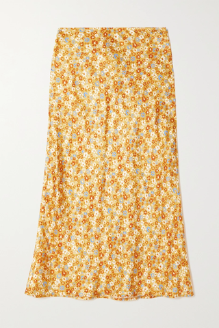 유럽직배송 리포메이션 스커트 REFORMATION Pratt floral-print silk-satin midi skirt 1647597279152624