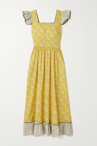 유럽직배송 O PIONEERS Cecelia ruffled floral-print cotton maxi dress 36856120585378600