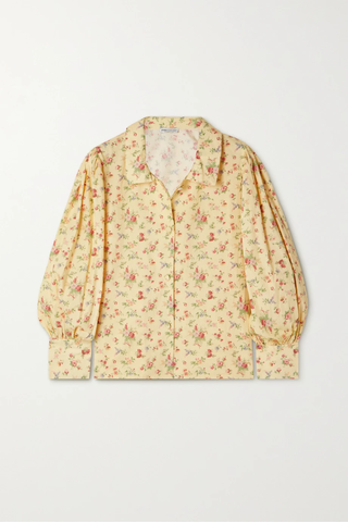 유럽직배송 바체바 블라우스 BATSHEVA + Laura Ashley Efa floral-print cotton-poplin blouse 38063312420368535