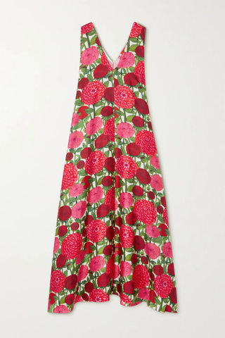유럽직배송 라더블제이 원피스 LA DOUBLEJ Tent floral-print silk-twill maxi dress 38063312420399789