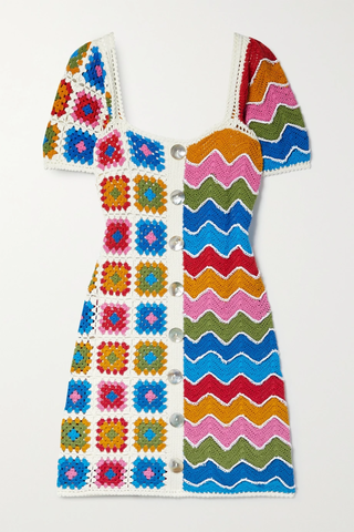 유럽직배송 팜리오 미니원피스 FARM RIO Crocheted cotton mini dress 38063312420568938