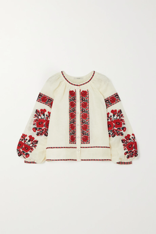 유럽직배송 비타 킨 블라우스 VITA KIN Kristinka embroidered linen blouse 34344356236934252