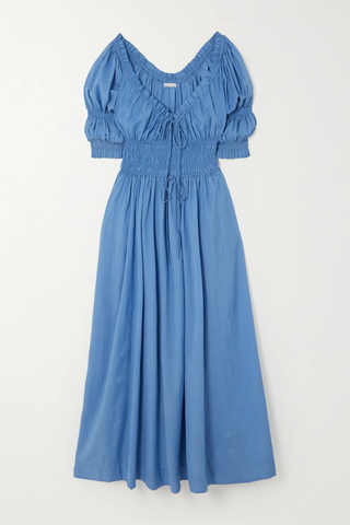 유럽직배송 도엔 원피스 DÔEN Ischia smocked cotton-blend maxi dress 29419655932713087