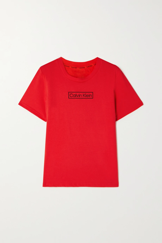 유럽직배송 캘빈클라인 티셔츠 CALVIN KLEIN Reimagined Heritage embroidered stretch organic cotton-jersey T-shirt 38063312419128881