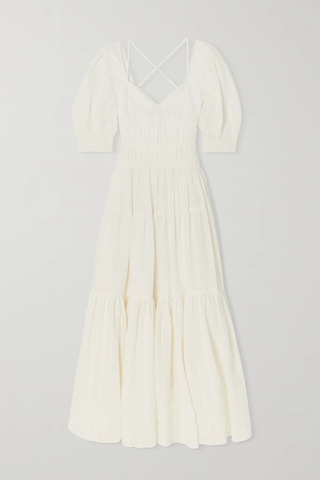 유럽직배송 조나단심카이 원피스 JONATHAN SIMKHAI Wilder tiered cotton-blend gauze maxi dress 38063312420510302