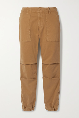 유럽직배송 닐리로탄 팬츠 NILI LOTAN Cropped cotton-blend twill tapered pants 33258524071916079