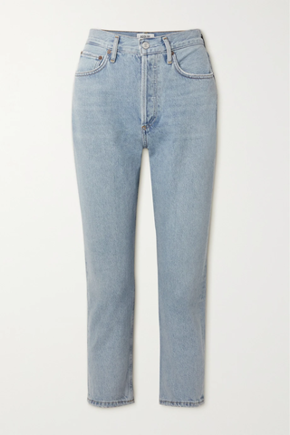 유럽직배송 에이골디 청바지 AGOLDE Riley cropped high-rise straight-leg organic jeans 43769801096195749