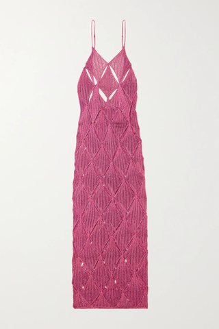 유럽직배송 이사볼더 원피스 ISA BOULDER Argyle cutout knitted midi dress 36856120584973449