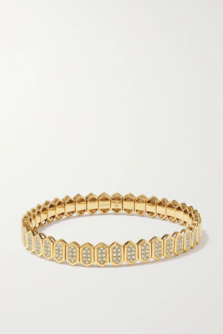 유럽직배송 SHAY 18-karat gold diamond stretch bracelet 36856120585551885