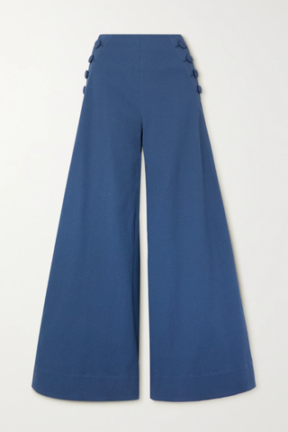 유럽직배송 리사마리페르난데즈 팬츠 LISA MARIE FERNANDEZ Sailor cotton-blend jacquard-piqué wide-leg pants 45666037504791259