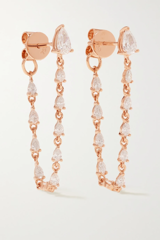 유럽직배송 아니타고 귀걸이 ANITA KO 18-karat rose gold diamond earrings 38063312418589366