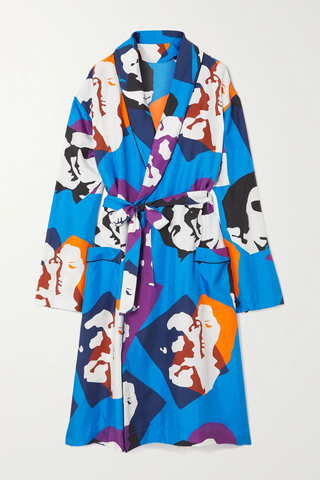 유럽직배송 AZ FACTORY Pijama The Kiss belted printed silk-twill robe 1647597279321273
