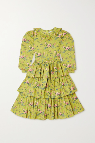 유럽직배송 바체바 원피스 BATSHEVA + Laura Ashley Welsh ruffled floral-print cotton-poplin dress 38063312420368549