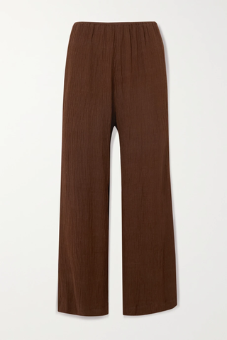 유럽직배송 페이스풀더브랜드 팬츠 FAITHFULL THE BRAND Rupina crinkled linen-blend wide-leg pants 38063312420568735
