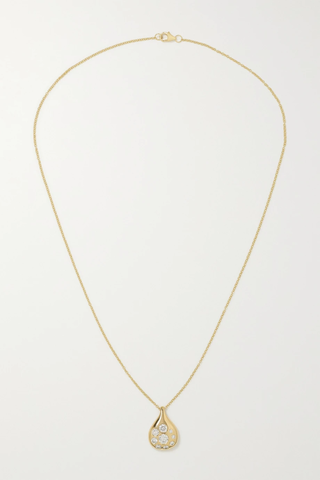 유럽직배송 브렌트 닐 목걸이 BRENT NEALE Petal medium 18-karat gold diamond necklace 34344356236941777