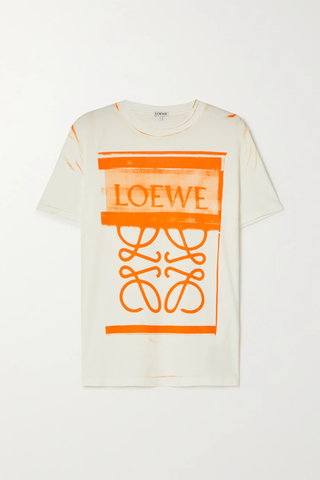 유럽직배송 로에베 티셔츠 LOEWE Printed cotton-jersey T-shirt 43769801097466454
