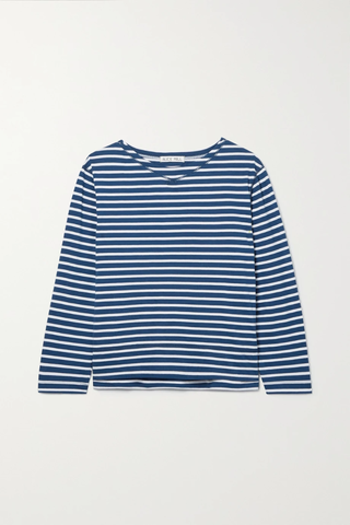 유럽직배송 알렉스밀 ALEX MILL Beachside striped cotton-jersey top 38063312418128929