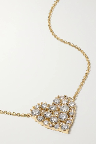유럽직배송 시드니에반 목걸이 SYDNEY EVAN Cocktail Heart 14-karat gold diamond necklace 38063312418972209