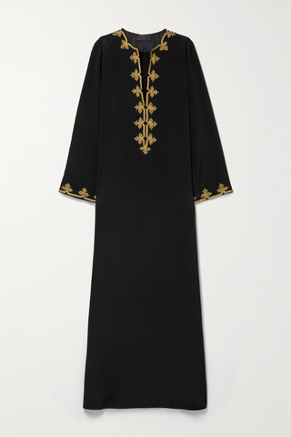 유럽직배송 닐리로탄 원피스 NILI LOTAN Rochelle embroidered silk-crepe maxi dress 33258524071916118