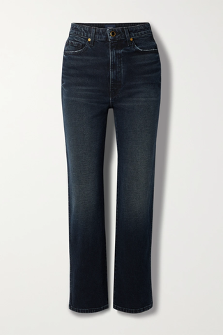 유럽직배송 카이트 청바지 KHAITE Abigail cropped high-rise straight-leg jeans 33258524072798714