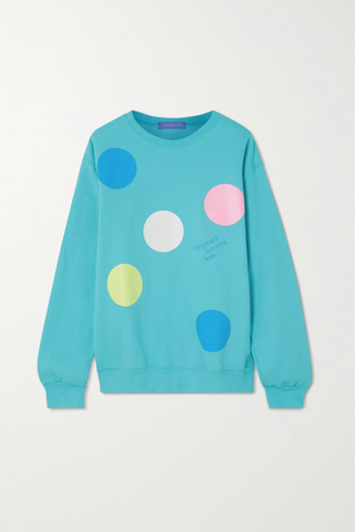 유럽직배송 PARADISED + NET SUSTAIN Dots printed cotton-blend jersey sweatshirt 45666037505038815