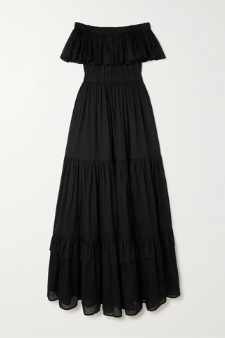 유럽직배송 아슈발팜파 원피스 ÀCHEVAL PAMPA Off-the-shoulder tiered cotton-voile maxi dress 33258524072724933