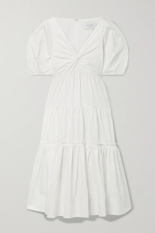 유럽직배송 라린 원피스 LA LIGNE Twist-front cotton-poplin midi dress 38063312420535555