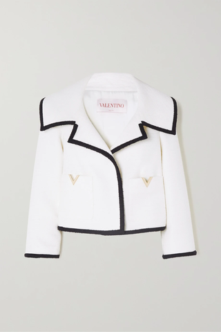 유럽직배송 발렌티노 자켓 VALENTINO Embellished bouclé-tweed jacket 42247633208865922