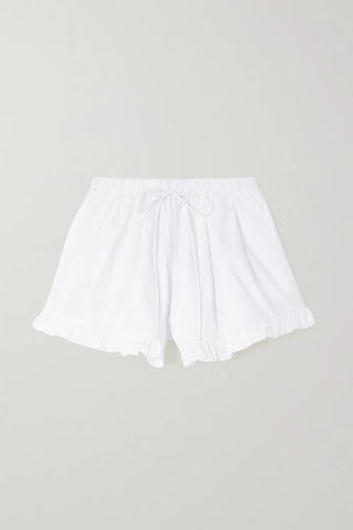 유럽직배송 JOSLIN Gracie ruffled organic cotton-poplin shorts 38063312420568466